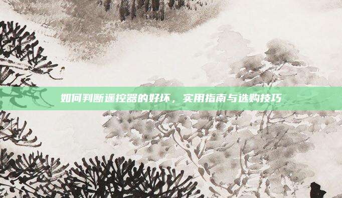 如何判断遥控器的好坏,实用指南与选购技巧
