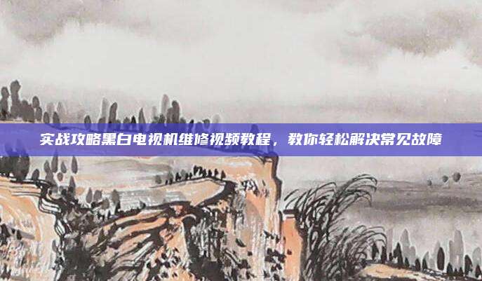 实战攻略黑白电视机维修视频教程,教你轻松解决常见故障