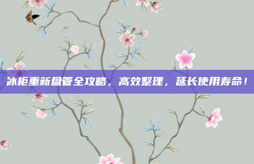 冰柜重新盘管全攻略,高效整理,延长使用寿命!