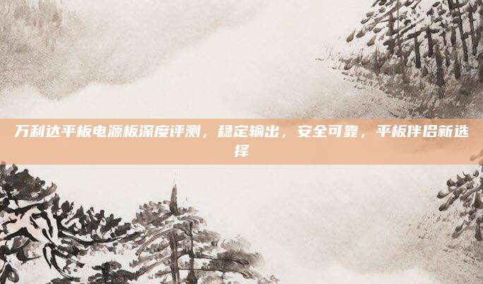万利达平板电源板深度评测,稳定输出,安全可靠,平板伴侣新选择