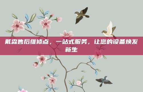 戴森售后维修点,一站式服务,让您的设备焕发新生