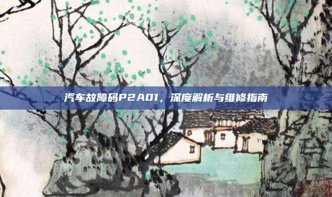 汽车故障码P2A01,深度解析与维修指南