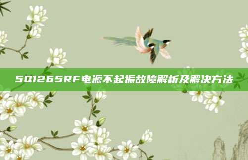 5Q1265RF电源不起振故障解析及解决方法