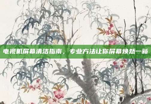 电视机屏幕清洁指南，专业方法让你屏幕焕然一新