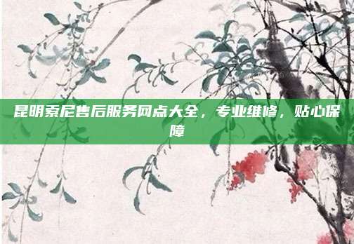 昆明索尼售后服务网点大全,专业维修,贴心保障