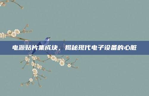 电源贴片集成块，揭秘现代电子设备的心脏