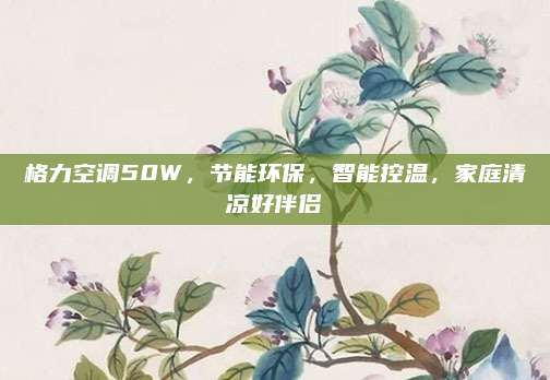 格力空调50W,节能环保,智能控温,家庭清凉好伴侣