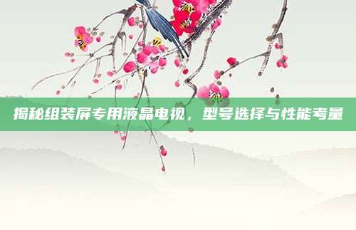 揭秘组装屏专用液晶电视,型号选择与性能考量