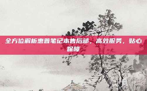 全方位解析惠普笔记本售后部，高效服务，贴心保障