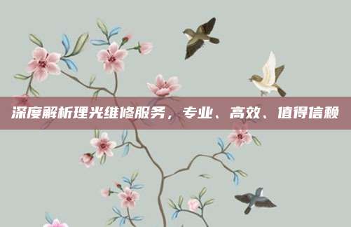 深度解析理光维修服务,专业、高效、值得信赖