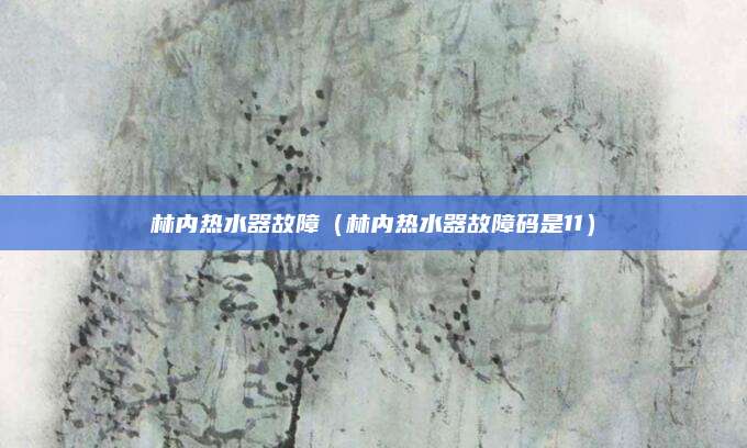 林内热水器故障(林内热水器故障码是11)
