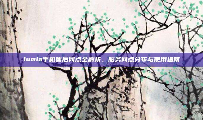 lumia手机售后网点全解析,服务网点分布与使用指南