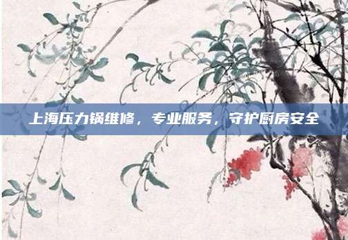 上海压力锅维修,专业服务,守护厨房安全
