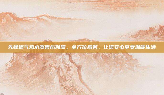 先锋燃气热水器售后保障,全方位服务,让您安心享受温暖生活