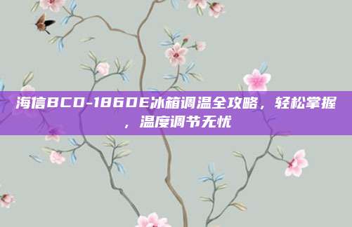 海信BCD-186DE冰箱调温全攻略,轻松掌握,温度调节无忧
