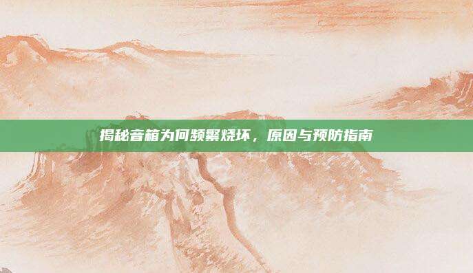 揭秘音箱为何频繁烧坏,原因与预防指南