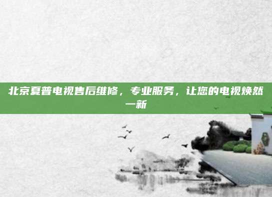 北京夏普电视售后维修,专业服务,让您的电视焕然一新