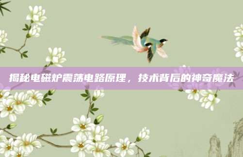 揭秘电磁炉震荡电路原理,技术背后的神奇魔法