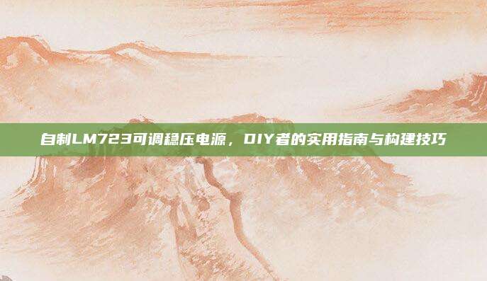 自制LM723可调稳压电源,DIY者的实用指南与构建技巧