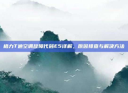 格力T迪空调故障代码E5详解,原因排查与解决方法