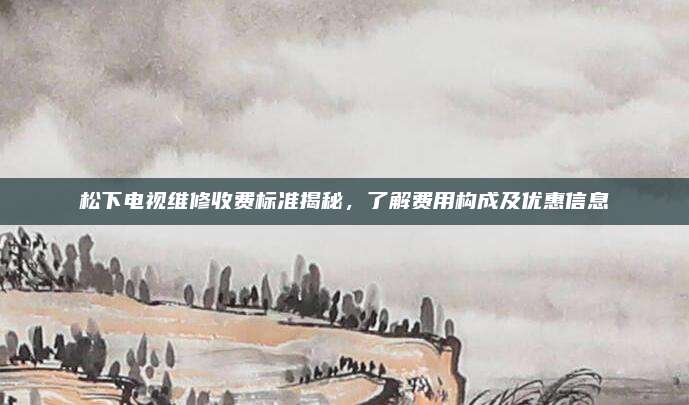 松下电视维修收费标准揭秘,了解费用构成及优惠信息