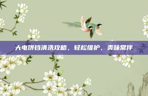 大电饼铛清洗攻略,轻松维护,美味常伴