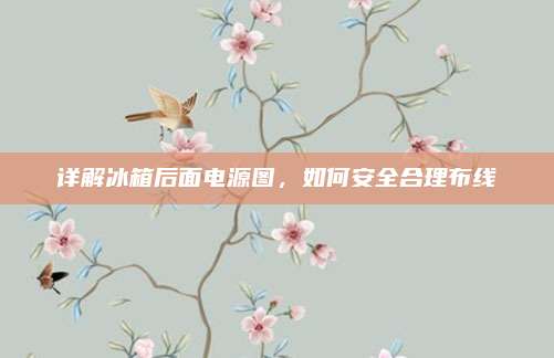 详解冰箱后面电源图,如何安全合理布线