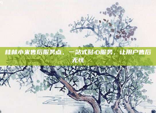 桂林小米售后服务点,一站式贴心服务,让用户售后无忧