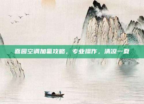 嘉园空调加氟攻略,专业操作,清凉一夏