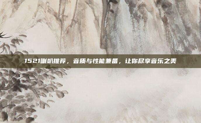 1521喇叭推荐,音质与性能兼备,让你尽享音乐之美