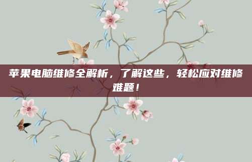 苹果电脑维修全解析,了解这些,轻松应对维修难题!