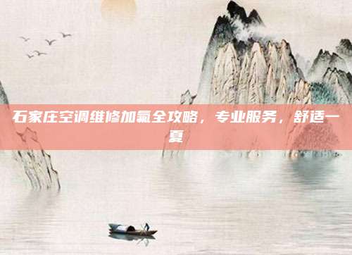 石家庄空调维修加氟全攻略,专业服务,舒适一夏