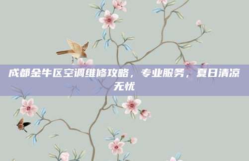 成都金牛区空调维修攻略,专业服务,夏日清凉无忧
