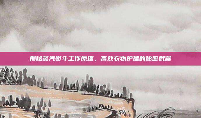揭秘蒸汽熨斗工作原理,高效衣物护理的秘密武器