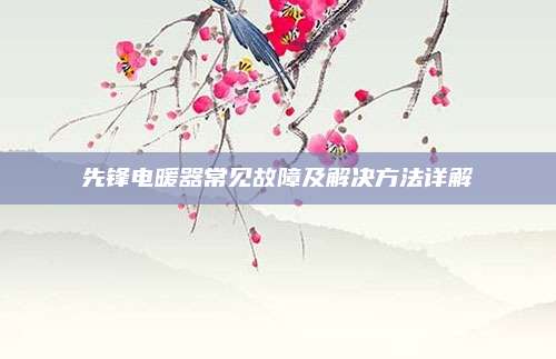 先锋电暖器常见故障及解决方法详解