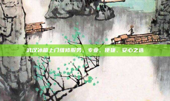 武汉冰箱上门维修服务,专业、便捷、安心之选