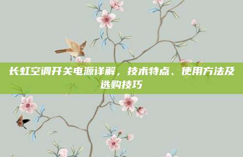 长虹空调开关电源详解,技术特点、使用方法及选购技巧