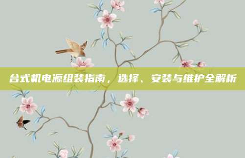 台式机电源组装指南,选择、安装与维护全解析
