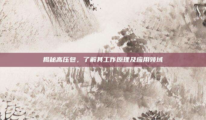 揭秘高压包,了解其工作原理及应用领域