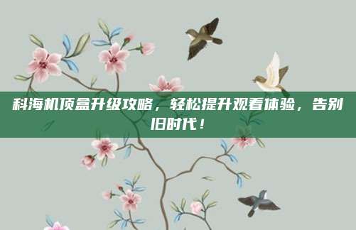 科海机顶盒升级攻略,轻松提升观看体验,告别旧时代!