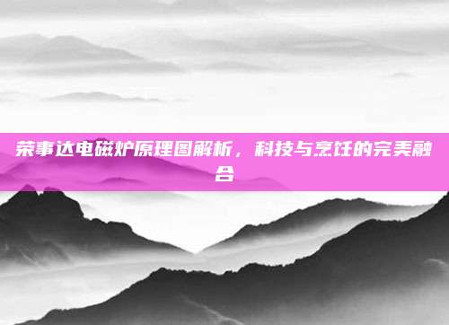 荣事达电磁炉原理图解析,科技与烹饪的完美融合
