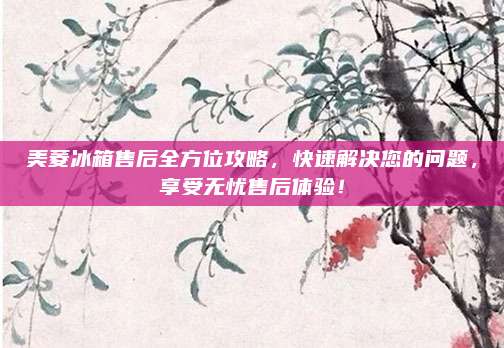 美菱冰箱售后全方位攻略,快速解决您的问题,享受无忧售后体验!