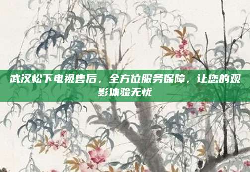 武汉松下电视售后,全方位服务保障,让您的观影体验无忧