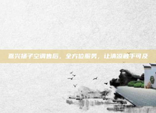嘉兴扬子空调售后,全方位服务,让清凉触手可及