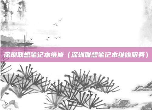 深圳联想笔记本维修（深圳联想笔记本维修服务）