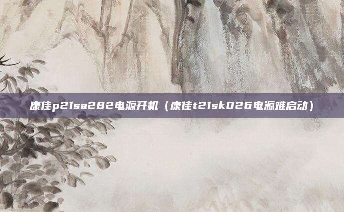 康佳p21sa282电源开机（康佳t21sk026电源难启动）