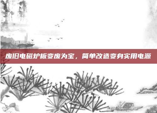 废旧电磁炉板变废为宝,简单改造变身实用电源