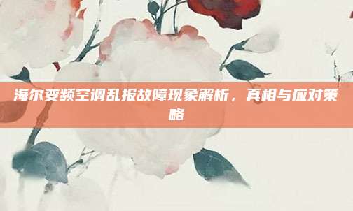 海尔变频空调乱报故障现象解析,真相与应对策略