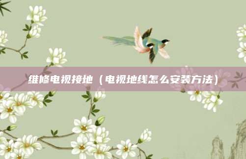 维修电视接地（电视地线怎么安装方法）