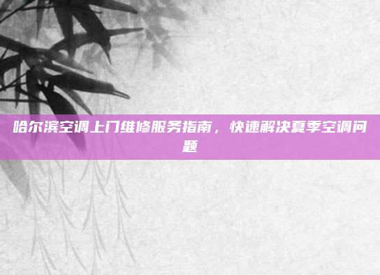 哈尔滨空调上门维修服务指南,快速解决夏季空调问题